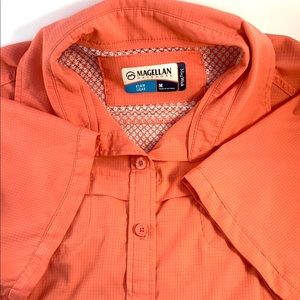 Magellan Outdoors Coral Button Up Shirt.